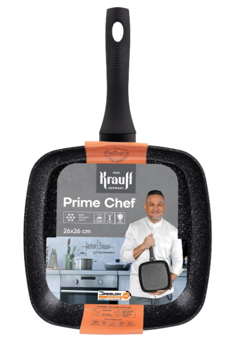 Сковорода-гриль Krauff Prime Chef 26х26 см 25-45-212